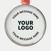 ロゴ、デザイン、写真、アートワークまたはその他の画像 メタルオーナメント (正面)