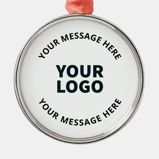 ロゴ、デザイン、写真、アートワークまたはその他の画像 メタルオーナメント (正面)