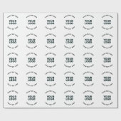 ロゴ、デザイン、写真、アートワーク、その他の画像 ラッピングペーパー (フラット)