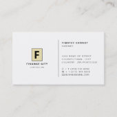 ロゴ、パーソナライズされたプロフェッショナル・ビジネス、金融 名刺 (正面)