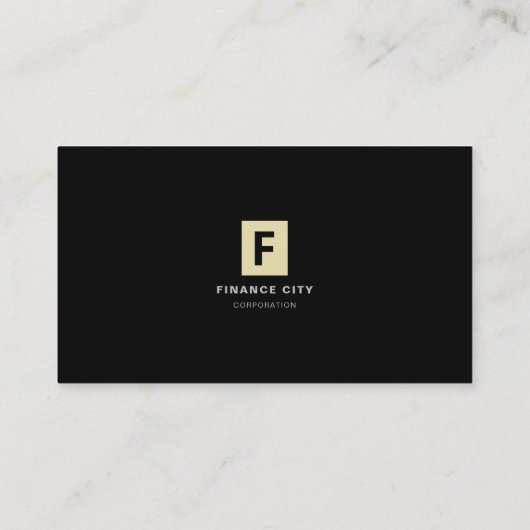 ロゴ、パーソナライズされたプロフェッショナル・ビジネス、金融 名刺 (裏面)