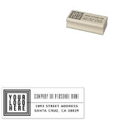 ロゴ |ビジネスカスタム差出人住所 ラバースタンプ (押印)