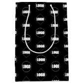 ロゴ | ビジネスブランディングプロフェッショナルのプロモーション ミディアムペーパーバッグ (正面)