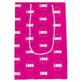 ロゴ | ビジネスブランディングプロフェッショナルのプロモーション ミディアムペーパーバッグ (裏面)