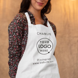 ロゴ |ビジネス企業のミニマモダンリスト エプロン