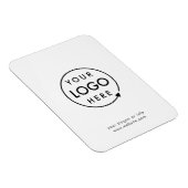 ロゴ |ビジネス企業のミニマモダンリスト マグネット (右側)