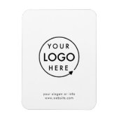 ロゴ |ビジネス企業のミニマモダンリスト マグネット (縦)