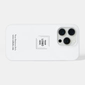 ロゴ |ビジネス企業のミニマモダンリスト iPhoneケース (裏面横)