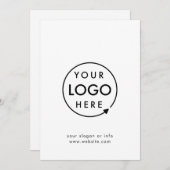 ロゴ |ビジネス企業のミニマリストカード (正面/裏面)