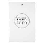 ロゴ・ビジネス企業のミニマルモダンリスト ミニクリップボード (裏面)