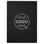 ロゴ |ビジネス企業の会社のミニマリスト クリップボード (裏面)