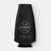 ロゴ |ビジネス企業の会社のミニマリスト ボトルクーラー (正面)