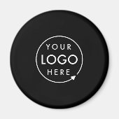 ロゴ |ビジネス企業の会社のミニマリスト マグネット (正面)