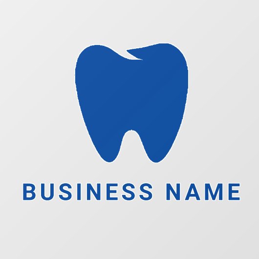 ロゴ |ビジネス歯科医ミニマルモダンリスト ウィンドウサイン (シート)