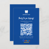 ロゴ |ビジネス歯科医ミニマルモダンリスト エンクロージャーカード (正面/裏面)