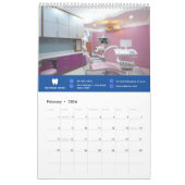 ロゴ |ビジネス歯科医ミニマルモダンリスト カレンダー (2月 2026)