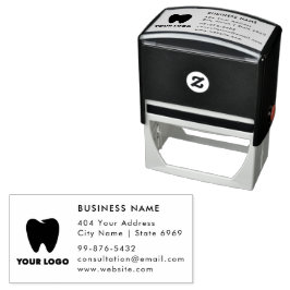 ロゴ |ビジネス歯科医ミニマルモダンリスト セルフインキングスタンプ