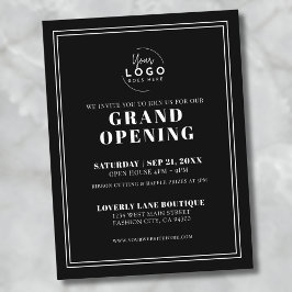 ロゴ ビジネス グランドオープン ポストカード