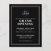 ロゴ ビジネス グランドオープン ポストカード (正面)