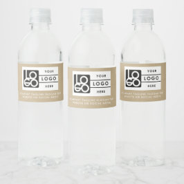 ロゴ ビジネス コーポレート カンパニー ミニマリスト クラフト ペットボトルラベル