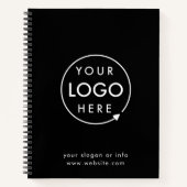 ロゴ | ビジネス コーポレート カンパニー ミニマリスト ノートブック (正面)