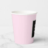 ロゴ・ビジネス・ピンク・ミニマル企業のリスト 紙コップ (右)