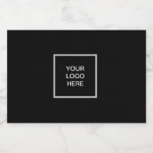 ロゴ・ビジネス・ブラック・ミニマル企業のリスト リキュールボトルラベル (シングルラベル)