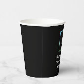 ロゴ・ビジネス・ブラック・ミニマル企業のリスト 紙コップ (右)