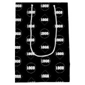 ロゴ | ビジネス ブランディング プロフェッショナル プロモーショナル ミディアムペーパーバッグ (裏面)