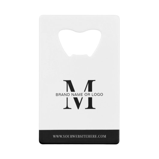 ロゴ・ビジネス・ブランドの販促企業のギフト クレジットカード栓抜き (正面)