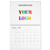 ロゴ・ビジネス・プロモーション・パーソナライズされたオフィス カレンダー (2月 2026)