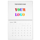 ロゴ・ビジネス・プロモーション・パーソナライズされたオフィス カレンダー (1月 2026)