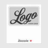 ロゴ+ビニール長方形ビジネス会社ノートPC シール (シート)