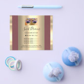 ロゴ ビューティーサロン メイク 価格リスト 赤いチラシ チラシ (シングル)