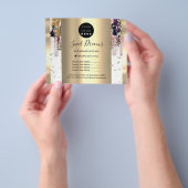 ロゴ ビューティー メイク ネイル 価格リスト ドリップス チラシ (手)