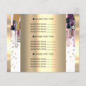 ロゴ ビューティー メイク ネイル 価格リスト ドリップス チラシ (裏面)