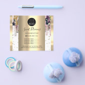 ロゴ ビューティー メイク ネイル 価格リスト ドリップス チラシ (シングル)