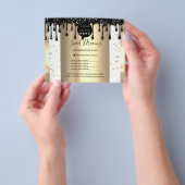 ロゴ ビューティー メイク ネイル 価格リスト ドリップス ラックス チラシ (手)