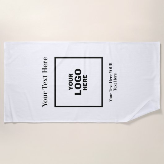 ロゴ ビーチタオル (正面)