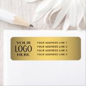 ロゴ |フェイク金ゴールド差出人住所ラベル ラベル (インサイチュ)