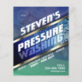 ロゴ・フライヤー付き圧力洗浄 チラシ (正面)