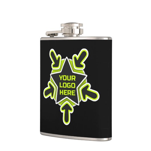 ロゴ フラスク (左)