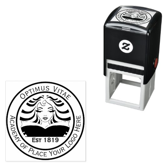 ロゴ。ブチ素晴らしークと中小企業 セルフインキングスタンプ (インサイチュ)