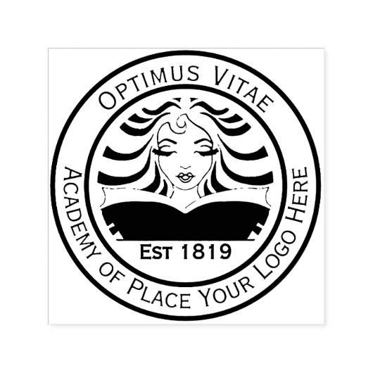 ロゴ。ブチ素晴らしークと中小企業 セルフインキングスタンプ (デザイン)