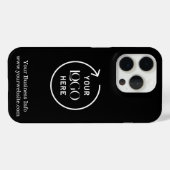 ロゴ ブラック | ビジネス ミニマル Case-Mate iPhoneケース (裏面 (横))