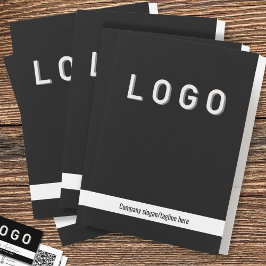 ロゴ ブラック ポケット フォルダー