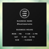 ロゴ ブラック 営業時間 オープニング ウィンドウサイン (シート3)