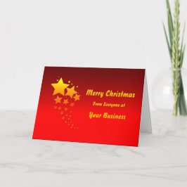 ロゴ·プロモ·ビジネス·レッド·金ゴールド·メリー·クリスマス シーズンカード