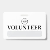 ロゴ ボランティア バッジ (Front)