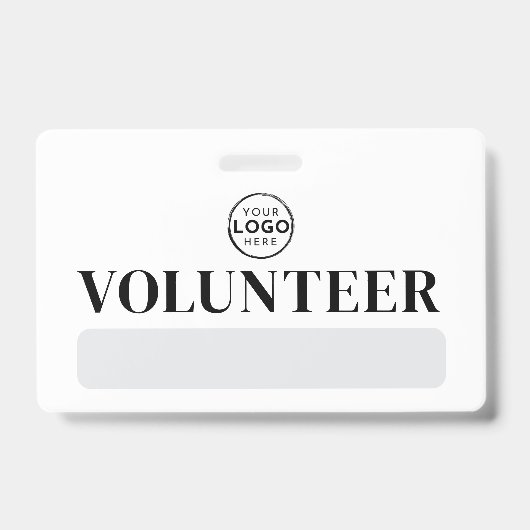 ロゴ ボランティア バッジ (Front)